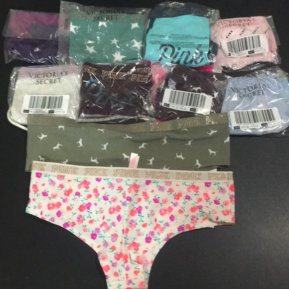 PINK Victoria's Secret Other - NEW Vs Pink Cheekster Panty 9pc Bundle Medium